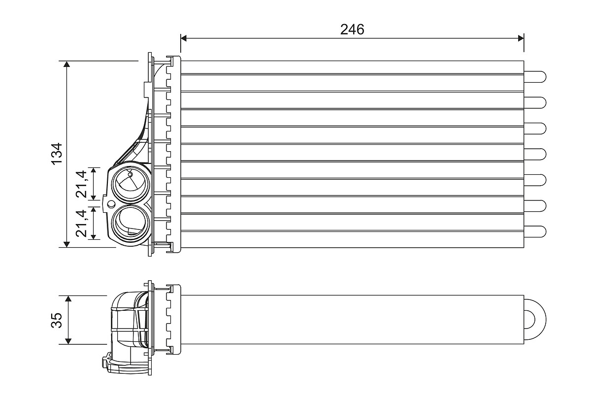 VALEO 811567 топлообменник,...